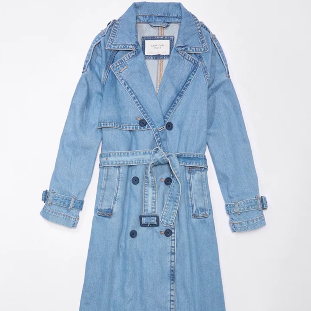 American Eagle Denim Trench